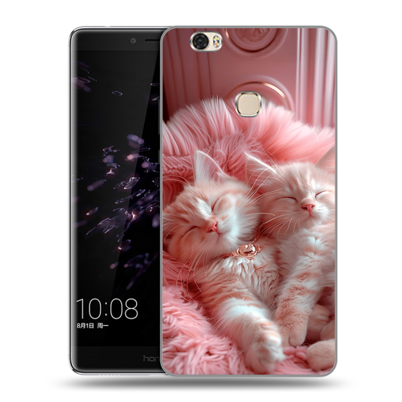 Силиконовый чехол на Huawei Honor Note 8 с принтом котята котики Силиконовый чехол на Huawei Honor Note 8 с принтом котята котики