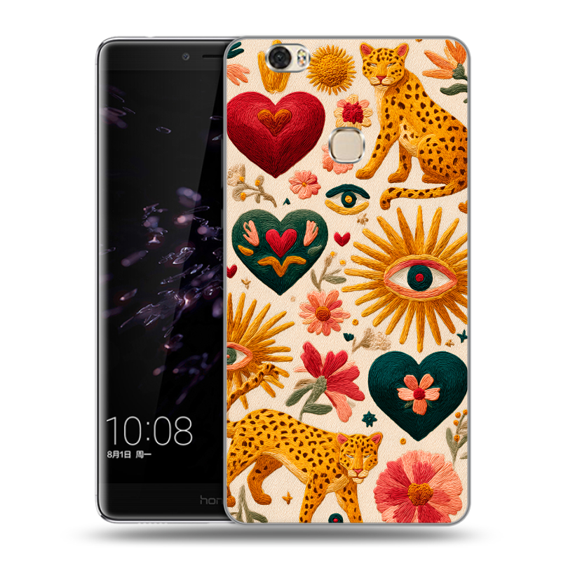 Силиконовый чехол на Huawei Honor Note 8 с принтом Модный принт Силиконовый чехол на Huawei Honor Note 8 с принтом Модный принт
