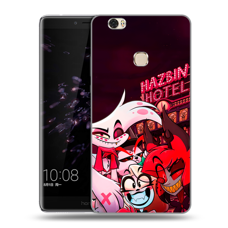 Силиконовый чехол на Huawei Honor Note 8 с принтом Hazbin Hotel Отель Хазбин Силиконовый чехол на Huawei Honor Note 8 с принтом Hazbin Hotel Отель Хазбин