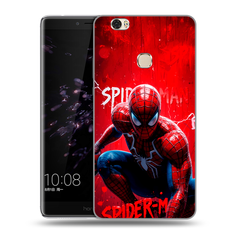 Силиконовый чехол на Huawei Honor Note 8 с принтом Spiderman Человек паук Силиконовый чехол на Huawei Honor Note 8 с принтом Spiderman Человек паук