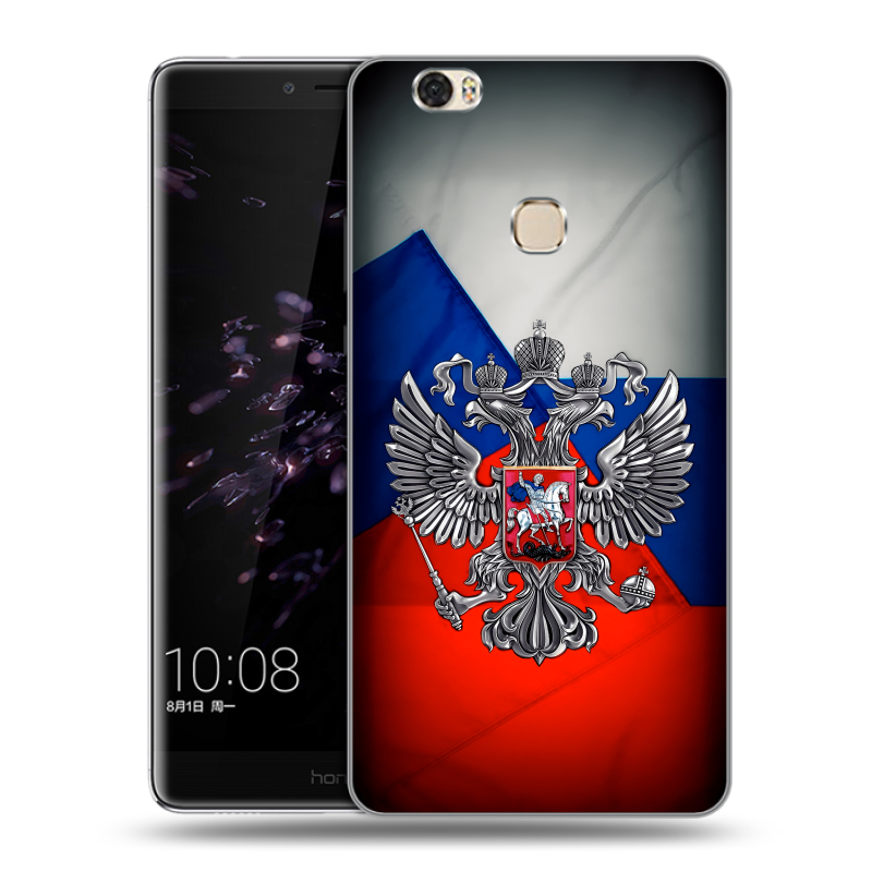 Силиконовый чехол на Huawei Honor Note 8 с принтом Флаг России Силиконовый чехол на Huawei Honor Note 8 с принтом Флаг России