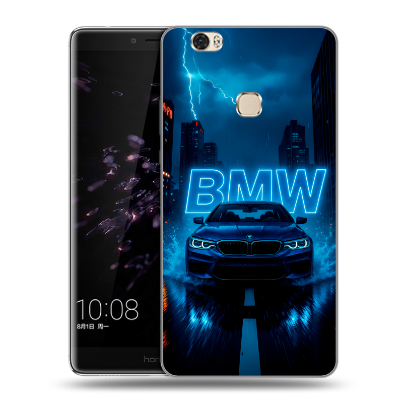Силиконовый чехол на Huawei Honor Note 8 с принтом BMW БМВ Силиконовый чехол на Huawei Honor Note 8 с принтом BMW БМВ