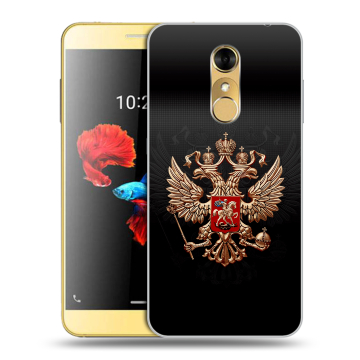 Силиконовый чехол на ZTE Blade A910 с принтом Герб России