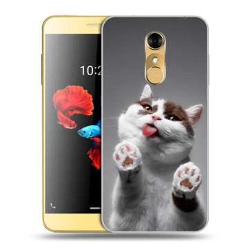 Силиконовый чехол на ZTE Blade A910 с принтом Коты Силиконовый чехол на ZTE Blade A910 с принтом Коты