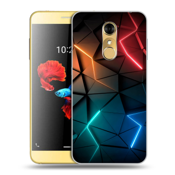 Силиконовый чехол на ZTE Blade A910 с принтом Абстракция неон Силиконовый чехол на ZTE Blade A910 с принтом Абстракция неон