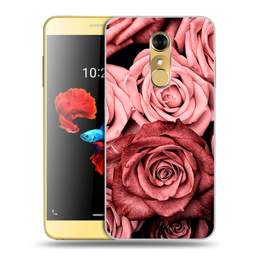 Силиконовый чехол на ZTE Blade A910 с принтом Цветы розы Силиконовый чехол на ZTE Blade A910 с принтом Цветы розы