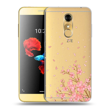 Силиконовый чехол на ZTE Blade A910 с принтом Ветка сакуры