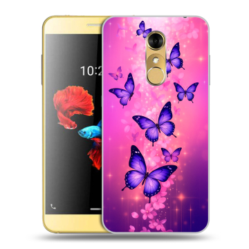Силиконовый чехол на ZTE Blade A910 с принтом Бабочки Силиконовый чехол на ZTE Blade A910 с принтом Бабочки