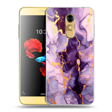 Силиконовый чехол на ZTE Blade A910 с принтом Мрамор Силиконовый чехол на ZTE Blade A910 с принтом Мрамор