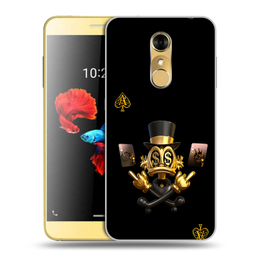 Силиконовый чехол на ZTE Blade A910 с принтом Золотой скрудж макдак