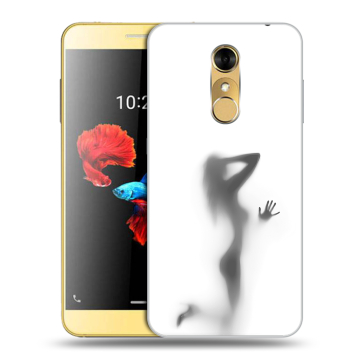 Силиконовый чехол на ZTE Blade A910 с принтом Силуэт