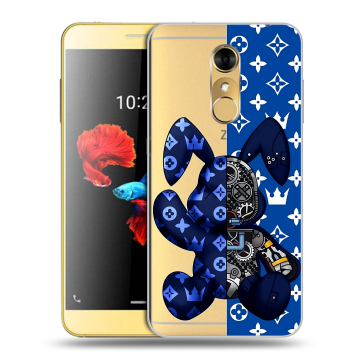 Силиконовый чехол на ZTE Blade A910 с принтом Луи робот