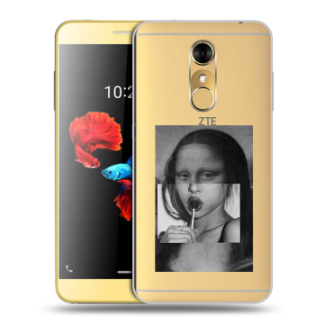 Силиконовый чехол на ZTE Blade A910 с принтом Мона Лиза