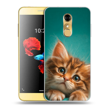 Силиконовый чехол на ZTE Blade A910 с принтом котенок Силиконовый чехол на ZTE Blade A910 с принтом котенок