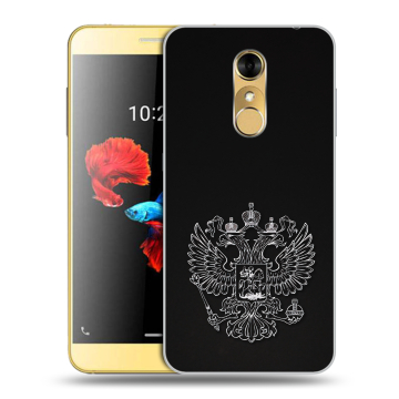 Силиконовый чехол на ZTE Blade A910 с принтом Герб России