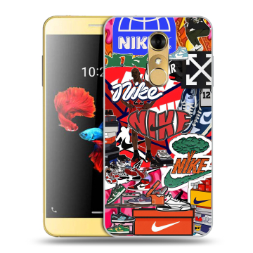 Силиконовый чехол на ZTE Blade A910 с принтом Найк Nike яркий