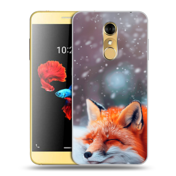 Силиконовый чехол на ZTE Blade A910 с принтом лиса
