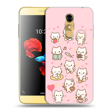 Силиконовый чехол на ZTE Blade A910 с принтом Hello Kitty Хелоу Кити