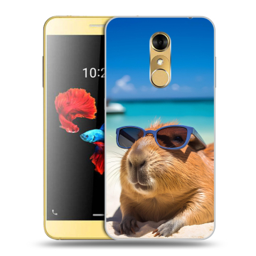 Силиконовый чехол на ZTE Blade A910 с принтом Капибара Силиконовый чехол на ZTE Blade A910 с принтом Капибара