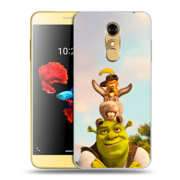Силиконовый чехол на ZTE Blade A910 с принтом Шрек Shrek Силиконовый чехол на ZTE Blade A910 с принтом Шрек Shrek