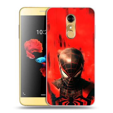 Силиконовый чехол на ZTE Blade A910 с принтом человек паук spiderman Силиконовый чехол на ZTE Blade A910 с принтом человек паук spiderman