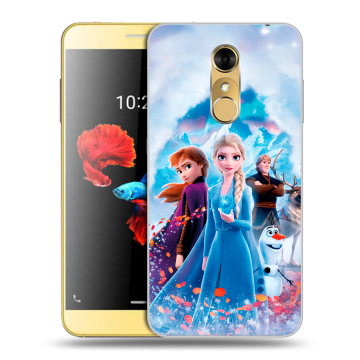 Силиконовый чехол на ZTE Blade A910 с принтом Холодное сердце Frozen Силиконовый чехол на ZTE Blade A910 с принтом Холодное сердце Frozen