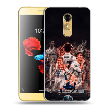 Силиконовый чехол на ZTE Blade A910 с принтом Реал Роналдо Real Ronaldo