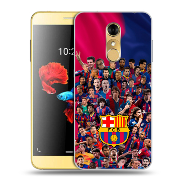 Силиконовый чехол на ZTE Blade A910 с принтом Барселона Barcelona