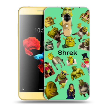 Силиконовый чехол на ZTE Blade A910 с принтом Шрек Shrek Силиконовый чехол на ZTE Blade A910 с принтом Шрек Shrek