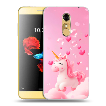 Силиконовый чехол на ZTE Blade A910 с принтом Единорог Силиконовый чехол на ZTE Blade A910 с принтом Единорог