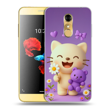 Силиконовый чехол на ZTE Blade A910 с принтом для девочек