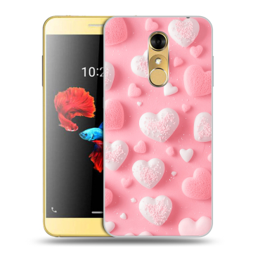 Силиконовый чехол на ZTE Blade A910 с принтом Сердечки Силиконовый чехол на ZTE Blade A910 с принтом Сердечки