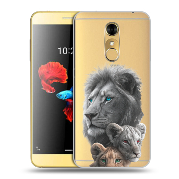 Силиконовый чехол на ZTE Blade A910 с принтом Львы Силиконовый чехол на ZTE Blade A910 с принтом Львы