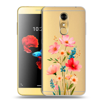 Силиконовый чехол на ZTE Blade A910 с принтом Цветы Силиконовый чехол на ZTE Blade A910 с принтом Цветы