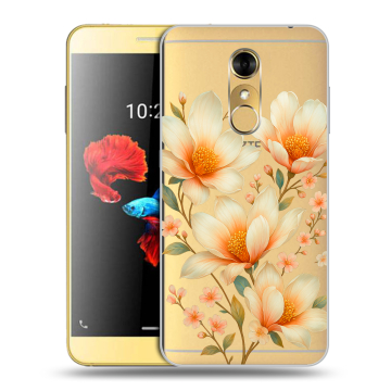 Силиконовый чехол на ZTE Blade A910 с принтом Цветы Силиконовый чехол на ZTE Blade A910 с принтом Цветы