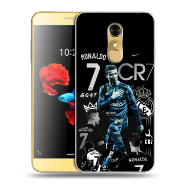 Силиконовый чехол на ZTE Blade A910 с принтом Реал Роналдо
