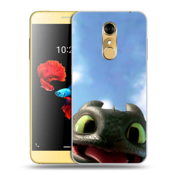 Силиконовый чехол на ZTE Blade A910 с принтом Как приручить дракона