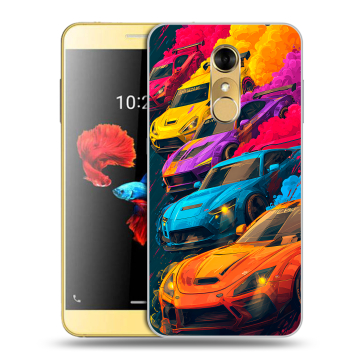 Силиконовый чехол на ZTE Blade A910 с принтом Тачки Силиконовый чехол на ZTE Blade A910 с принтом Тачки