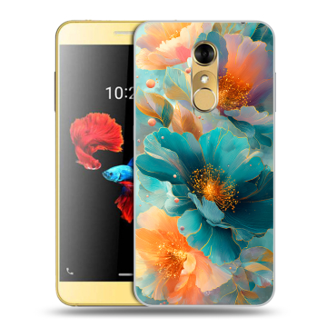 Силиконовый чехол на ZTE Blade A910 с принтом Цветы Силиконовый чехол на ZTE Blade A910 с принтом Цветы