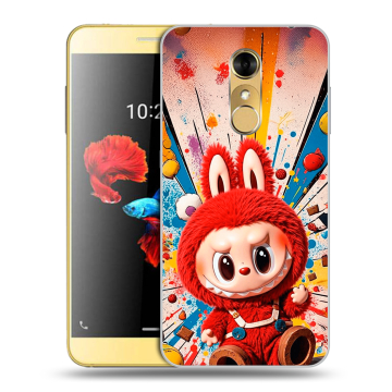 Силиконовый чехол на ZTE Blade A910 с принтом Labubu Лабубу Силиконовый чехол на ZTE Blade A910 с принтом Labubu Лабубу