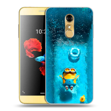 Силиконовый чехол на ZTE Blade A910 с принтом Миньоны Силиконовый чехол на ZTE Blade A910 с принтом Миньоны