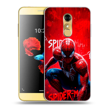 Силиконовый чехол на ZTE Blade A910 с принтом Spiderman Человек паук Силиконовый чехол на ZTE Blade A910 с принтом Spiderman Человек паук