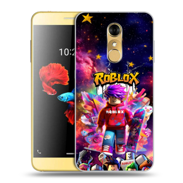 Силиконовый чехол на ZTE Blade A910 с принтом Roblox Роблокс Силиконовый чехол на ZTE Blade A910 с принтом Roblox Роблокс