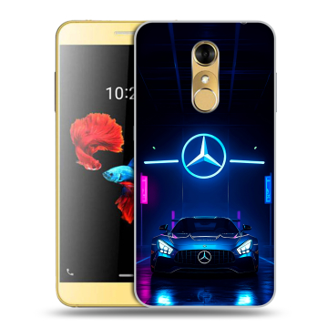 Силиконовый чехол на ZTE Blade A910 с принтом Mercedes Мерседес Силиконовый чехол на ZTE Blade A910 с принтом Mercedes Мерседес