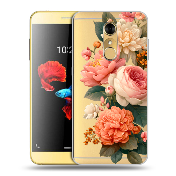 Силиконовый чехол на ZTE Blade A910 с принтом цветы Силиконовый чехол на ZTE Blade A910 с принтом цветы