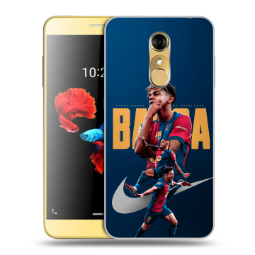 Силиконовый чехол на ZTE Blade A910 с принтом Барселона Barca Yamal Силиконовый чехол на ZTE Blade A910 с принтом Барселона Barca Yamal