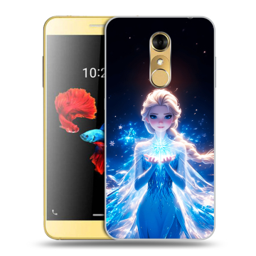 Силиконовый чехол на ZTE Blade A910 с принтом Холодное сердце Frozen Силиконовый чехол на ZTE Blade A910 с принтом Холодное сердце Frozen