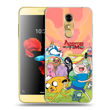 Силиконовый чехол на ZTE Blade A910 с принтом Adventure time Время приключений Силиконовый чехол на ZTE Blade A910 с принтом Adventure time Время приключений
