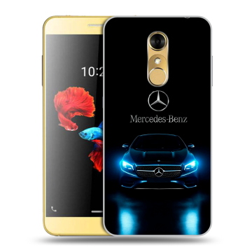 Силиконовый чехол на ZTE Blade A910 с принтом Mercedes Мерседес