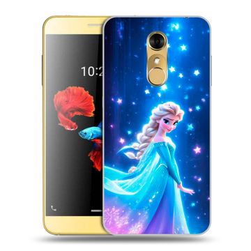 Силиконовый чехол на ZTE Blade A910 с принтом Холодное сердце Frozen Силиконовый чехол на ZTE Blade A910 с принтом Холодное сердце Frozen